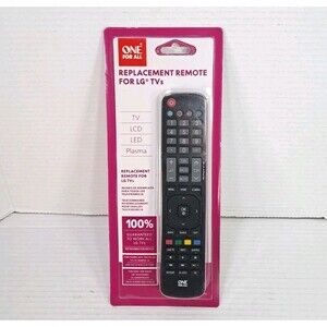 One For All URC1811 Replacement Remote Control For LG TV LCD LED Plasma NEW